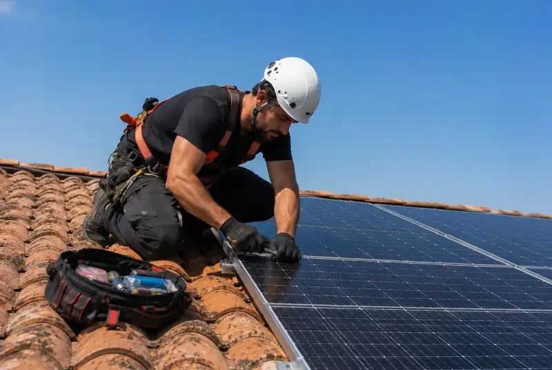 Maintenance et monitoring de panneaux solaires à Excenevex