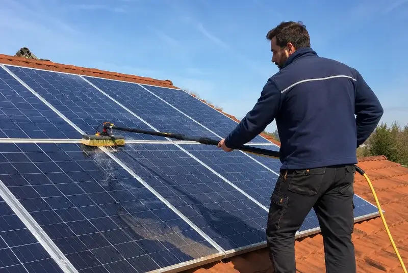 Nettoyage et entretien de panneaux solaires à Excenevex